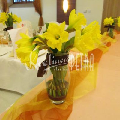 Svatební aranžmá na stůl č. 87