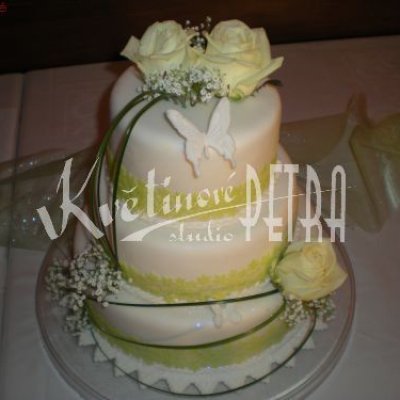 Květinová dekorace na dort č. 2