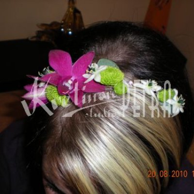 Květinová čelenka do vlasů č. 1