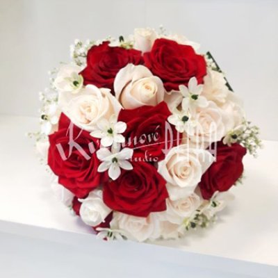 Svatební kytice kulatá č. 271