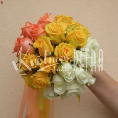 Svatební kytice kulatá č. 308