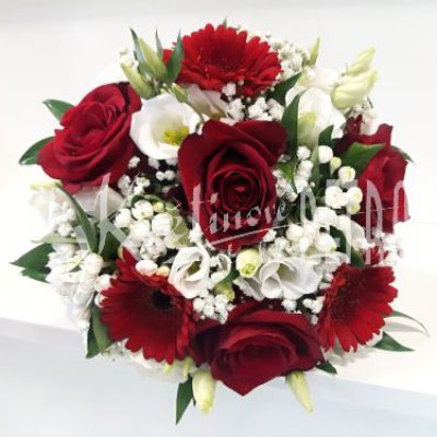 Svatební kytice kulatá č. 281