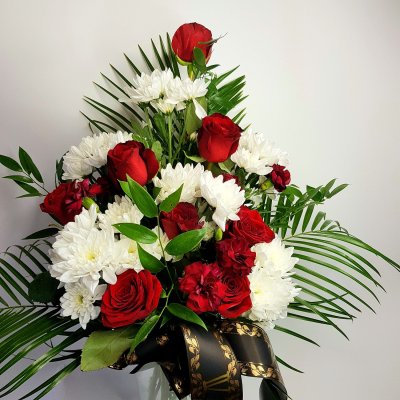 Smuteční kytice z růží č. 21