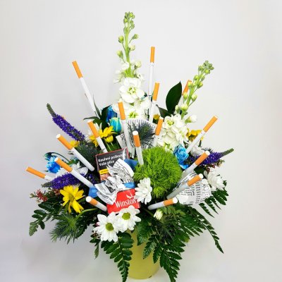 Aranžmá z cigaret Oskar