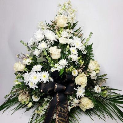 Smuteční vypichované aranžmá č. 50.
