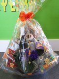 Gift basket with wine, teddy bear and candies Adina