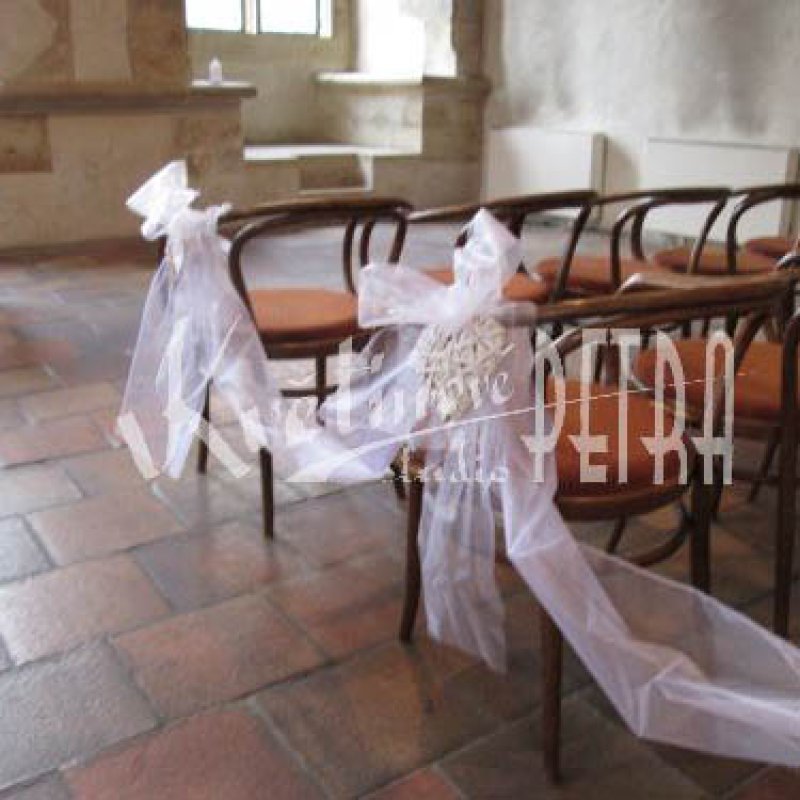 Wedding chair decoration - organza No. 4