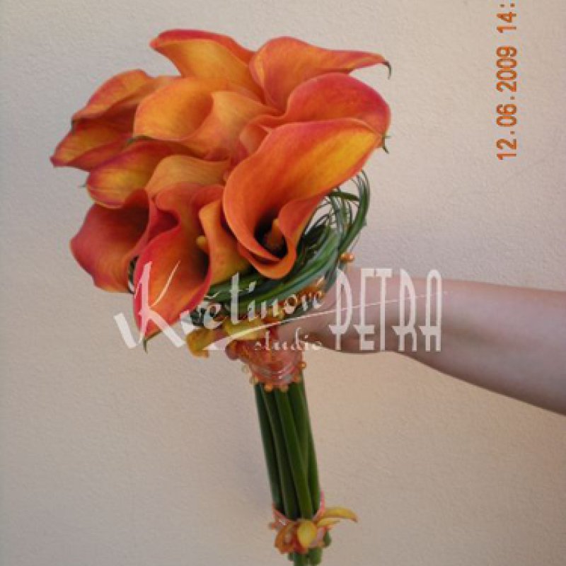 Svatební kytice žezlo z kal č. 256