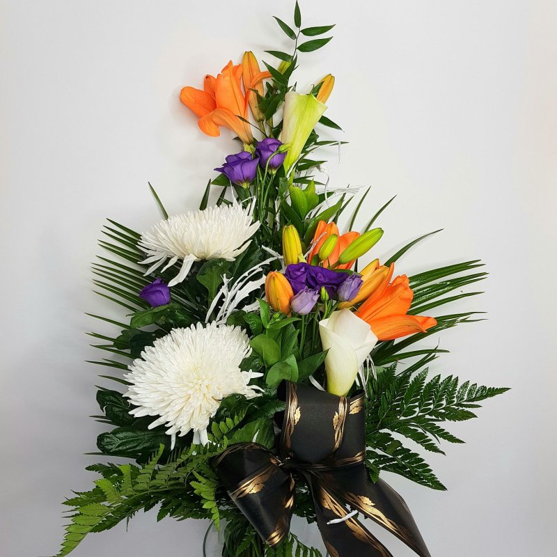 Траурний букет лілій №27