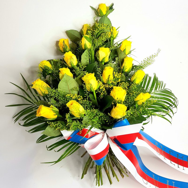 Żałobny bukiet róż nr 24