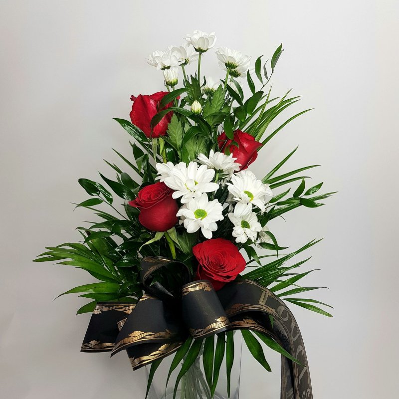 Smuteční kytice z růží č. 23