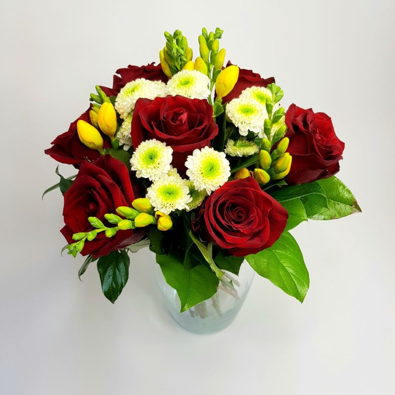 Букет червоних троянд Аліна