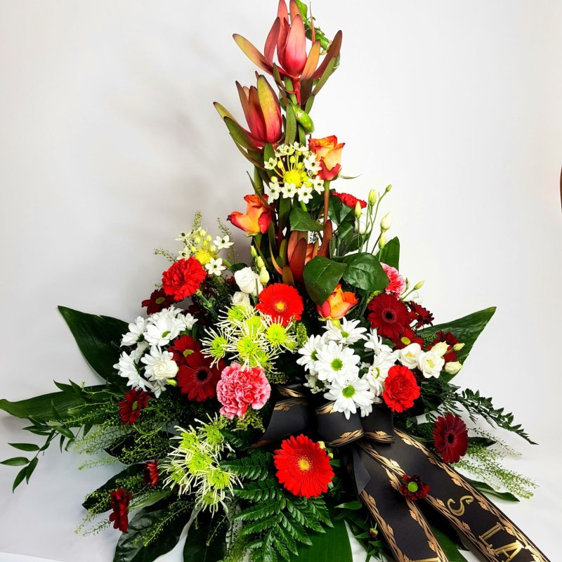 Funeral bouquet pierced No. 21