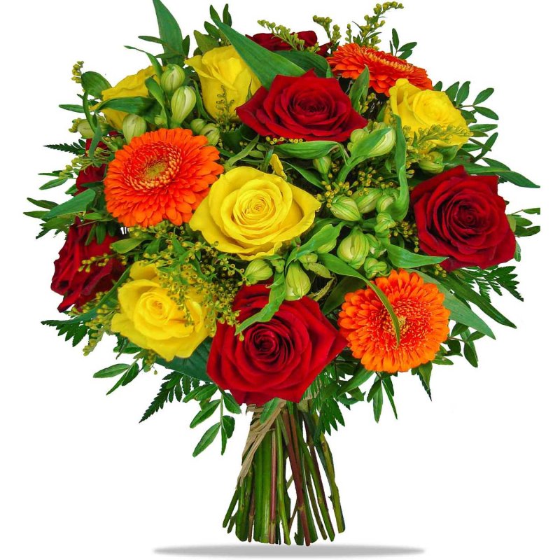 Мікс троянд та гербер